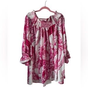 Bahari Bahamas - Off The Shoulder Tunic Dress - 2XL Roomy, A-Line Silhouette